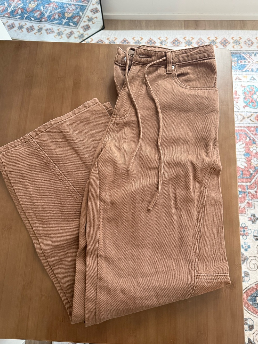 Women’s Casual Drawstring Pants in Brown - Comfortable Everyday Wear